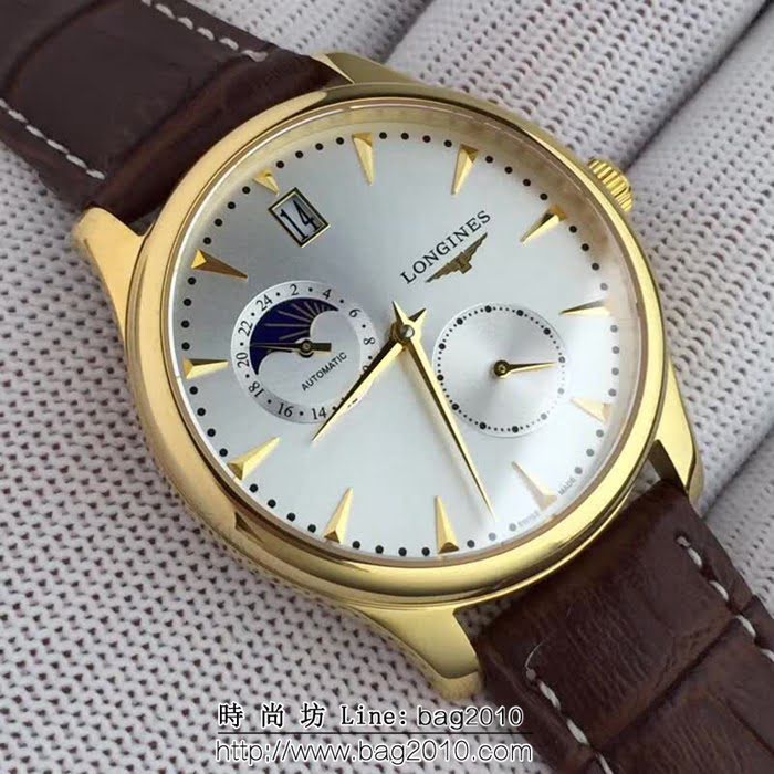 LONGINES浪琴 全自動機械 男士時尚腕表 WSS1750